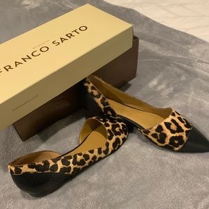 Leopard and black flats